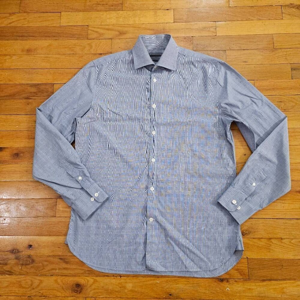 John Varvatos Men's Long Sleeve Plaid Button Up Shirt Size 15